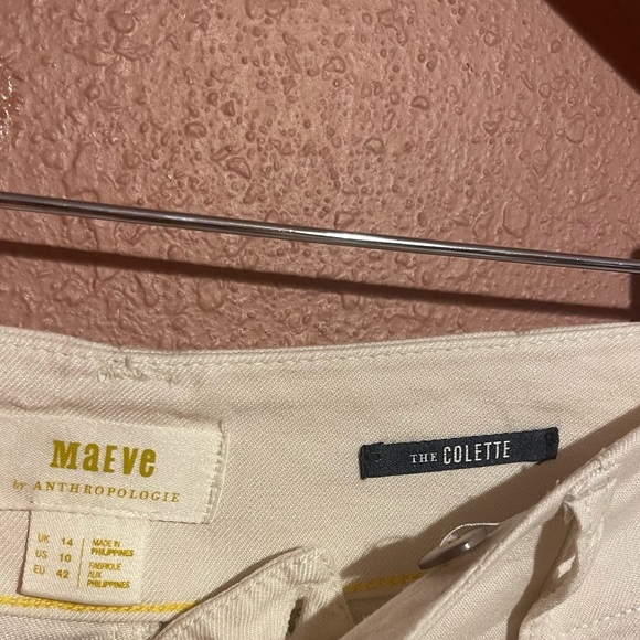 Maeve by Antrophologie The Colette Wide Leg Linen Blend Pant Size 10 - Picture 4 of 4